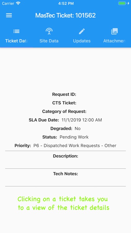 Mastec Mobile Ticket