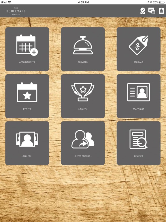 The Boulevard Hair Company iPad screenshot 1 - Business app