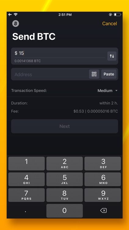 UNSTOPPABLE - Bitcoin Wallet screenshot-3