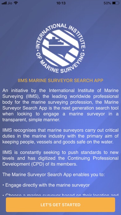 Marine Surveyor Search Screenshot