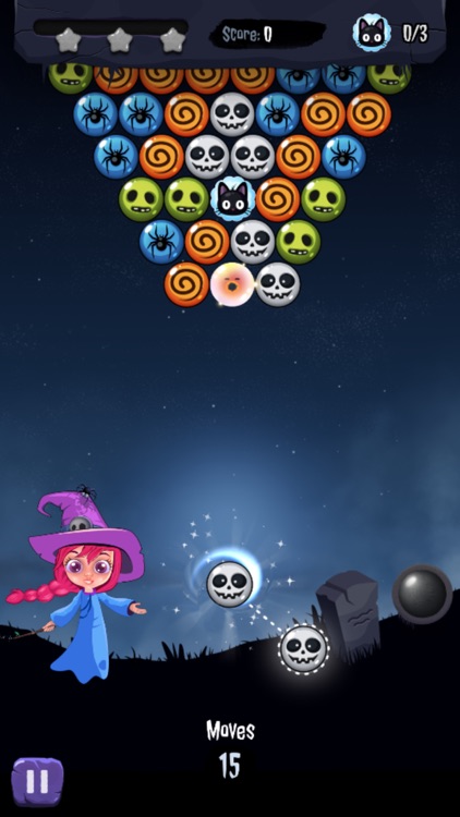 Witch Cat: Bubble Shooter screenshot-3