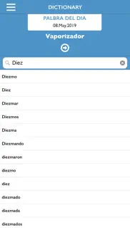 diccionario español offline iphone screenshot 1