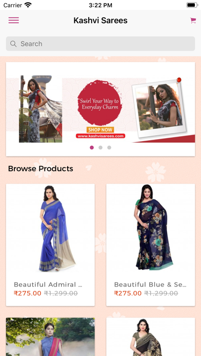 Kashvi Saree - Online Shopping Screenshot