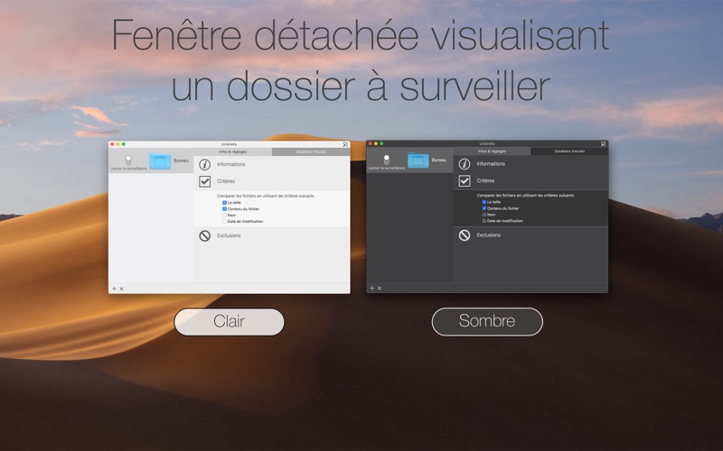 Screenshot #2 pour Umbrella - Empêche les doublon