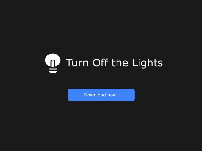 Turn Off the Lights for Mobile on the App Store