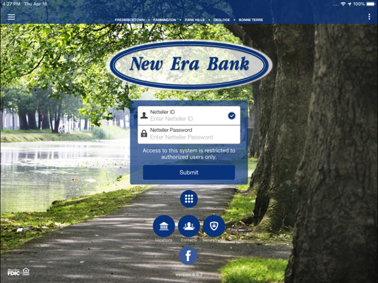 New Era Bank App for iPad