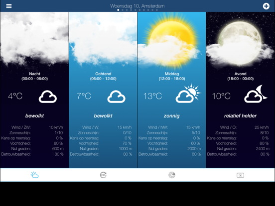 Weerbericht voor Nederland iPad app afbeelding 2