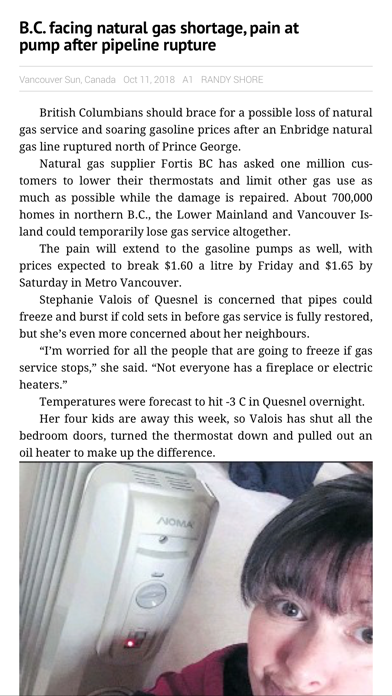Screenshot #3 pour The Vancouver Sun ePaper