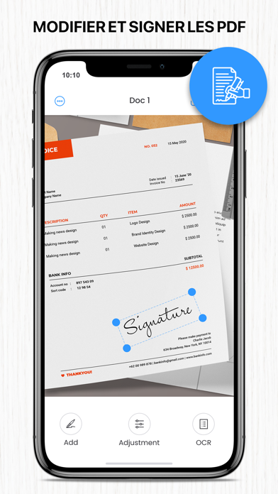 Screenshot #2 pour Scan to PDF app, Scanner doc
