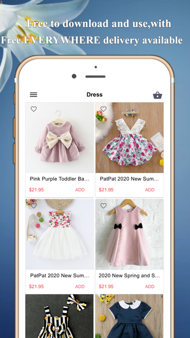 Cheap baby clothing shopping Screenshot