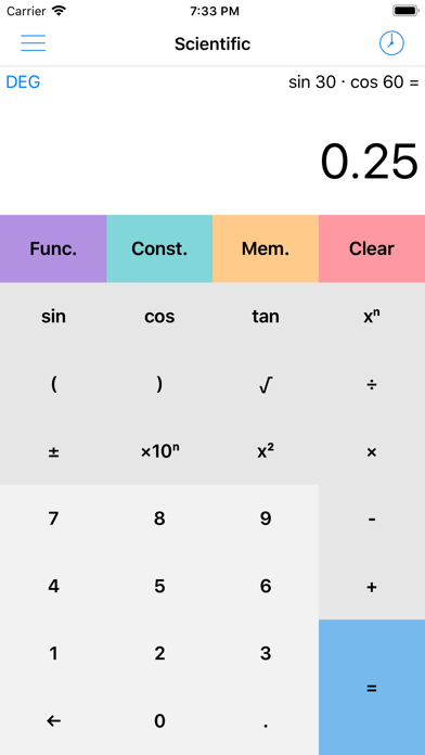 Calculator² iPhone screenshot