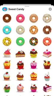 sweet candy goodies stickers iphone screenshot 1