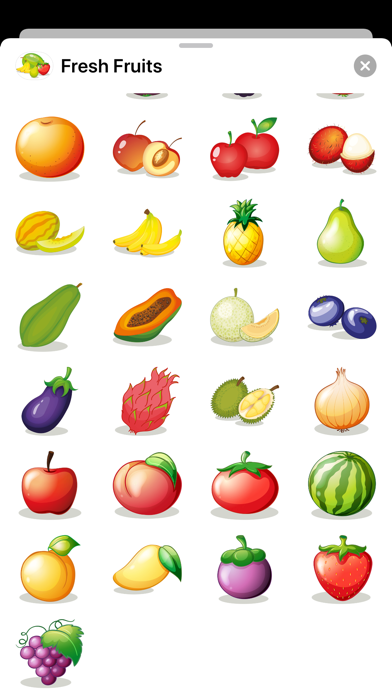 Healthy Fruit Berry Stickers Screenshot