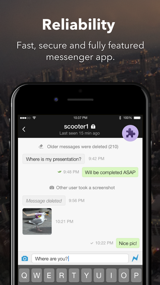 #1. Blitz – Secure Chat (iOS) Podle: Blitz Sec