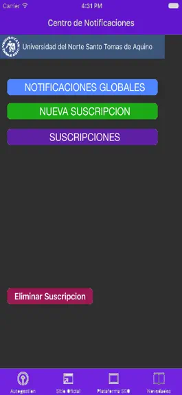 Game screenshot Unsta Autogestion Alumnos apk