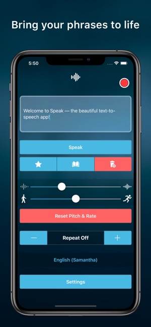 Speak • Speech Synthesizer