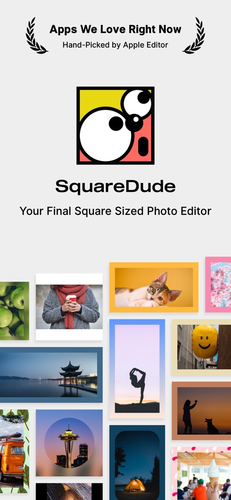 SquareDude - Square Fit Photo - Photo & Video App | MWM
