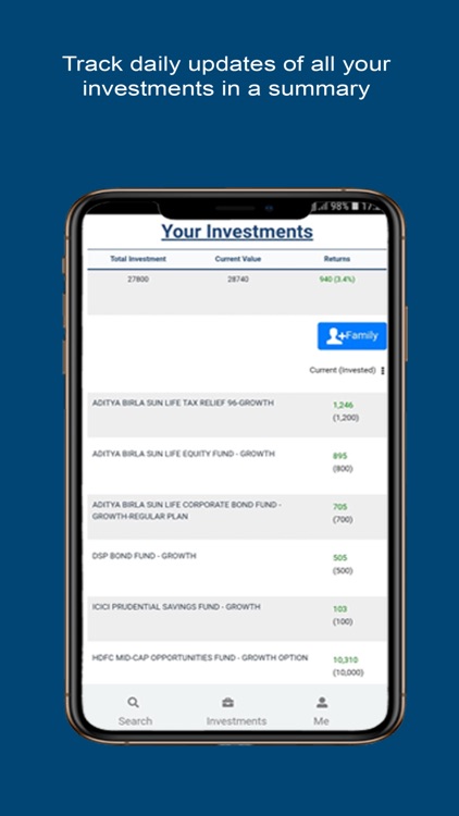 WealthBucket - Mutual Fund App