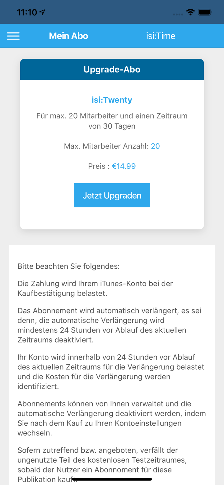 isi:Time Zeiterfassung screenshot 9