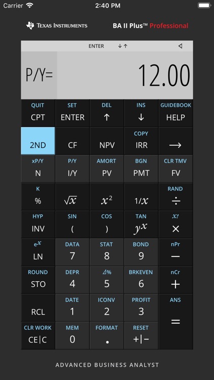 BA II Plus™ Financial Calc
