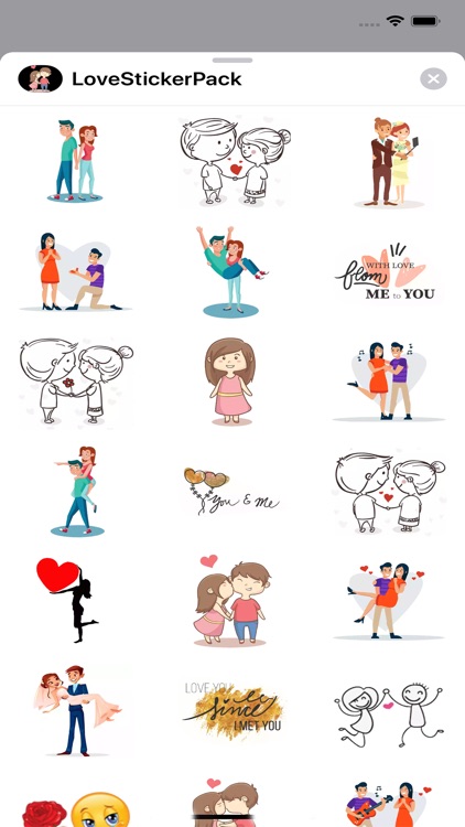 Love Stickers Pack for Texting
