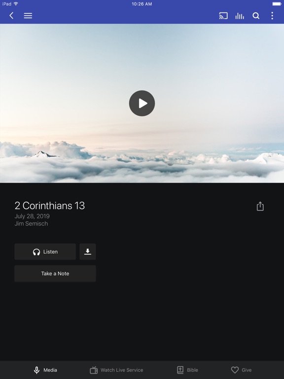 Calvary Chapel Willits iPad screenshot 3 - Education app