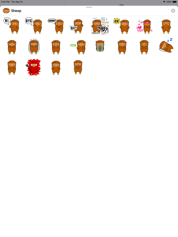 Screenshot #5 pour Funny Sheep Stickers