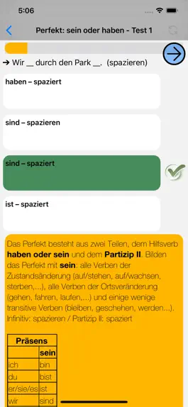 Game screenshot Deutsch Grammatik Test hack