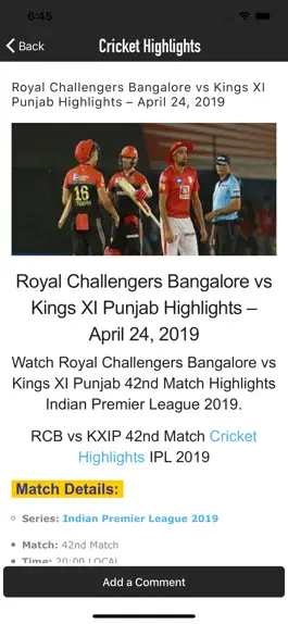 Game screenshot CricketHighlights.cricket apk