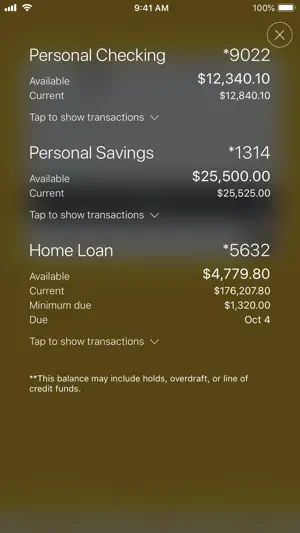 Wood & Huston Bank screenshot 1