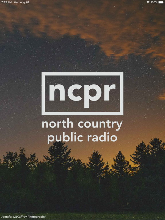 NCPR Public Radio App iPad screenshot 1 - Music app