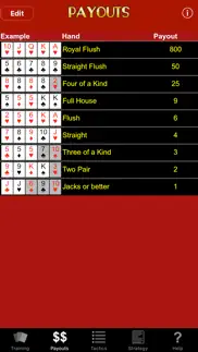 video poker trainer iphone screenshot 4