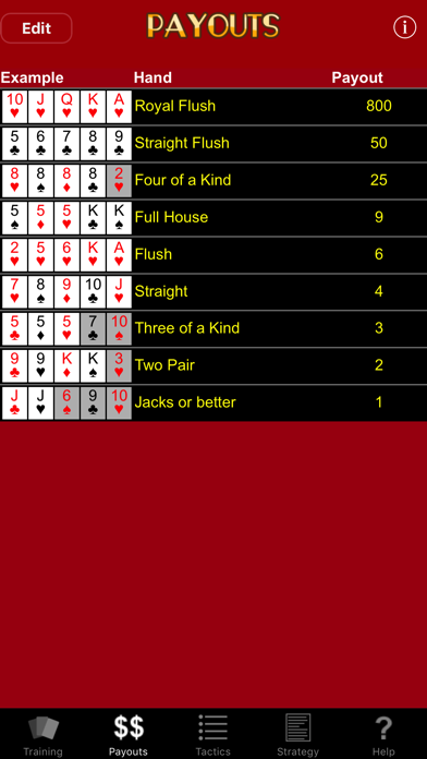 Video Poker Trainer screenshot 4