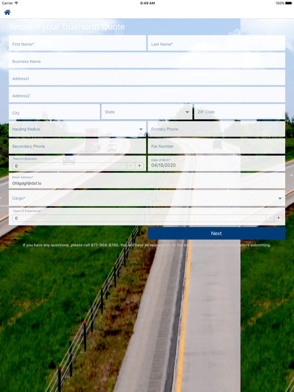 TNTruck iPad screenshot 4 - Business app