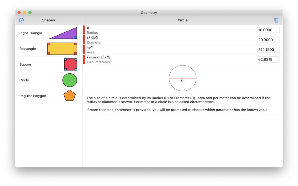 #4. Geometry Calculator+++ (macOS) 由: Dogahe