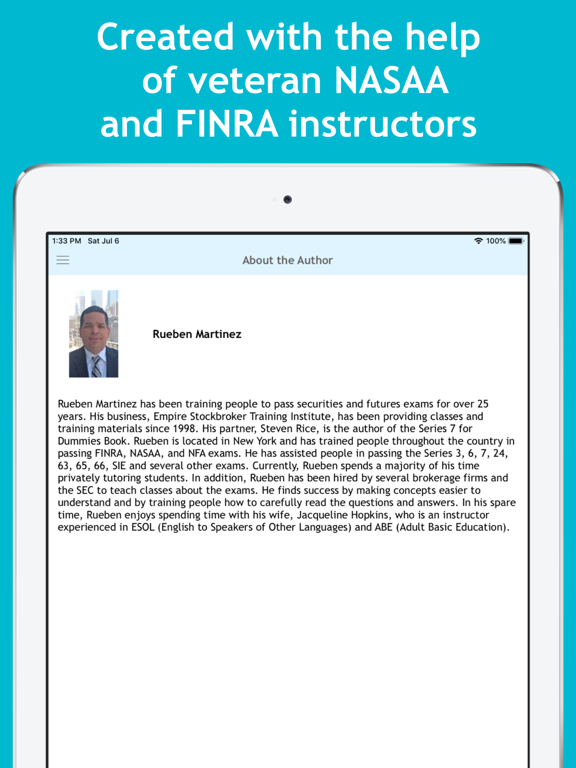 Series 66 Exam Center iPad screenshot 2 - Education app