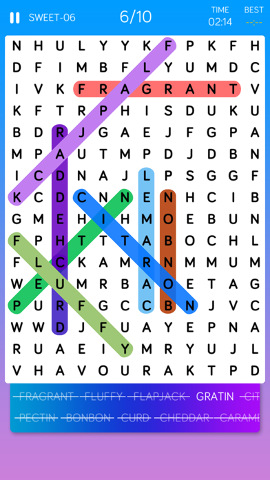 Screenshot #1 pour Word Search :Find Hidden Words