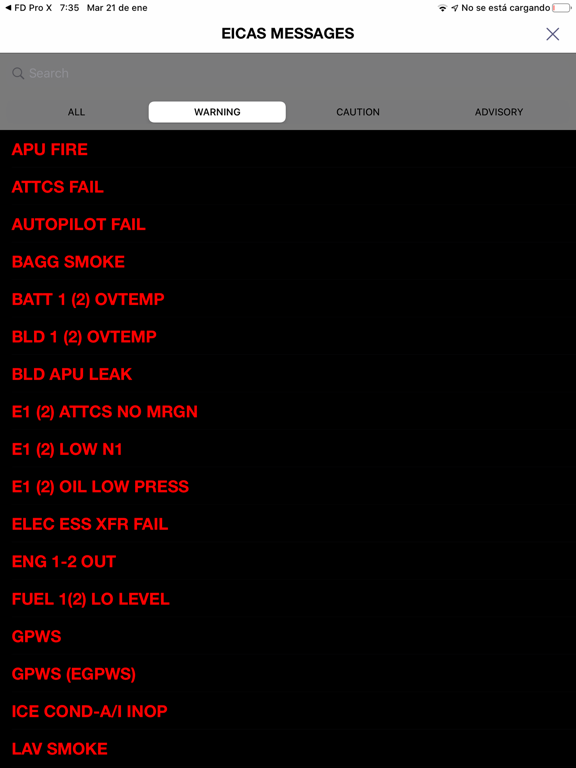 E145 Virtual Panel iPad screenshot 9 - Utilities app
