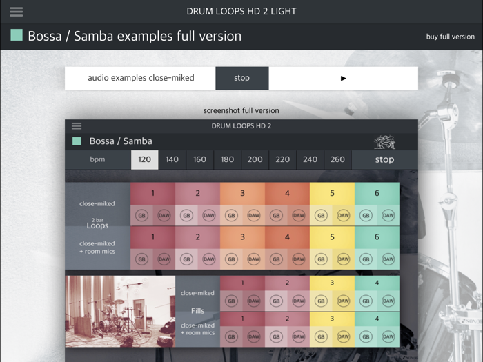 Drum Loops HD 2 Light