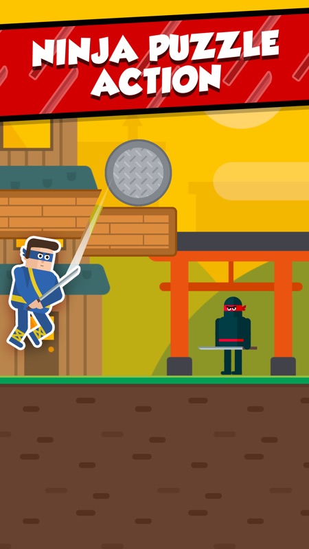 Mr Ninja - Slicey Puzzles screenshot 1