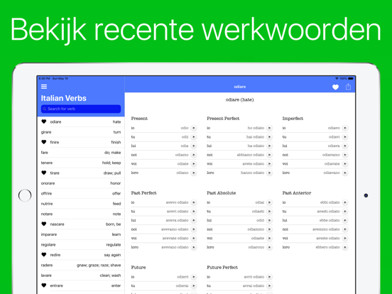 Italiaanse Werkwoorden (Plus) iPad app afbeelding 6