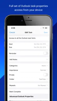 tasktask for outlook tasks iphone screenshot 2