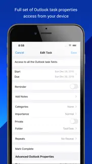 tasktask for outlook tasks iphone resimleri 2