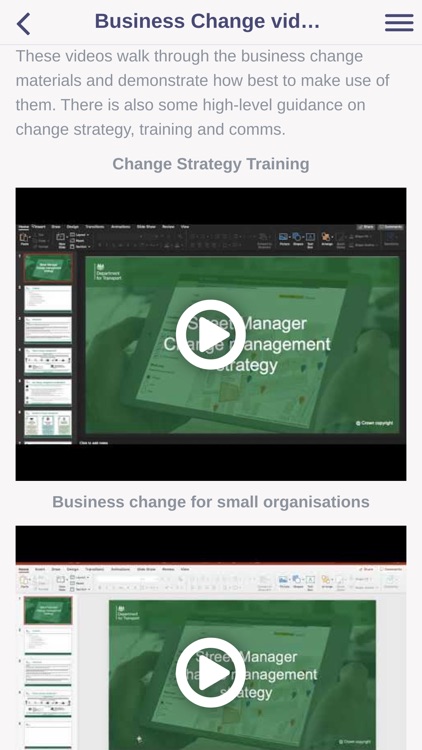 Street Manager Business Change
