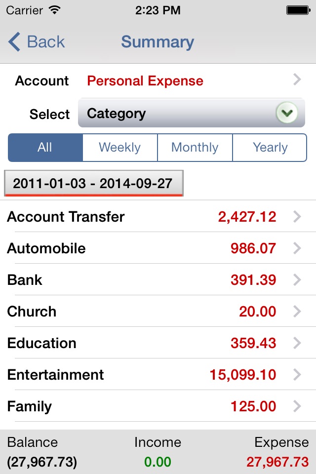 EZ Expense Manager screenshot 3