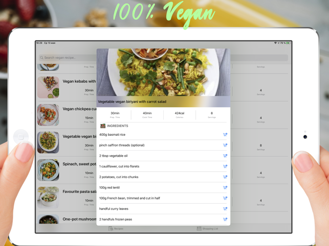 ‎Vegan Recipes Plant Based Diet Screenshot