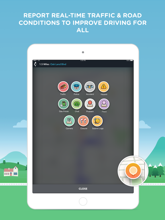 iPad Image of Waze Navigation & Live Traffic