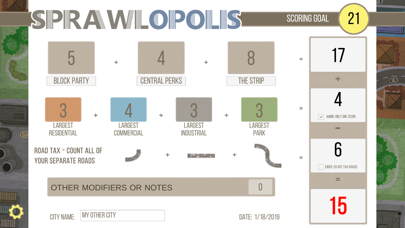 Screenshot #3 pour Sprawlopolis Score Tracker