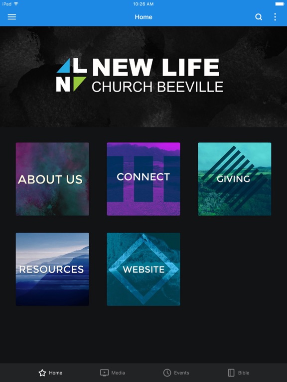 New Life Church Beeville iPad screenshot 1 - Lifestyle app
