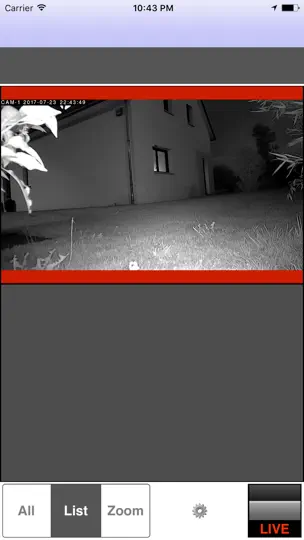 Capture d'écran de RTSPmyCam sur iPhone 2
